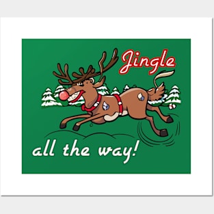 Jingle All the Way Sleigh Bells Christmas Time Posters and Art